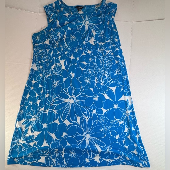 George Blue Floral Sleeveless Shift Dress XL (16–18) - Picture 6 of 13